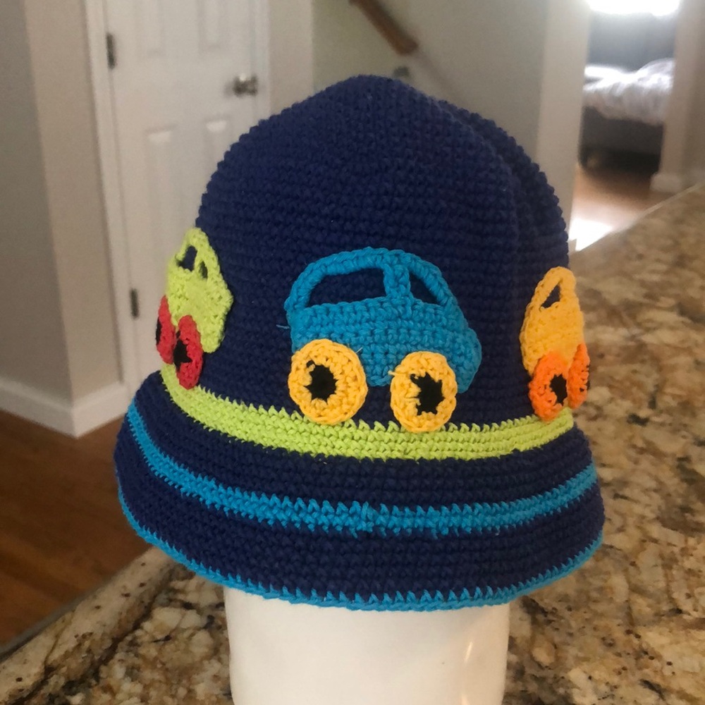 DayLee Design for San Diego Hat Co. Boys Crocheted Hat 6-12 Months